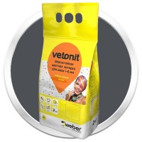 Затирка влагостойкая Vetonit Decor антрацит 2 кг